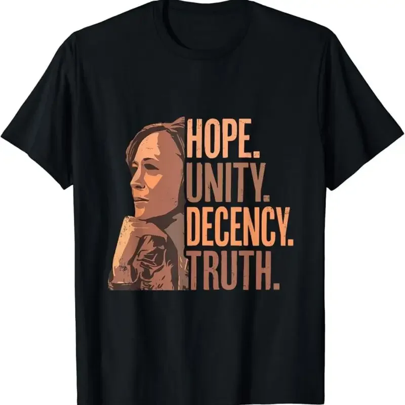 T-shirt Kamala Harris Président 2024 Hope Unity Decency Truth