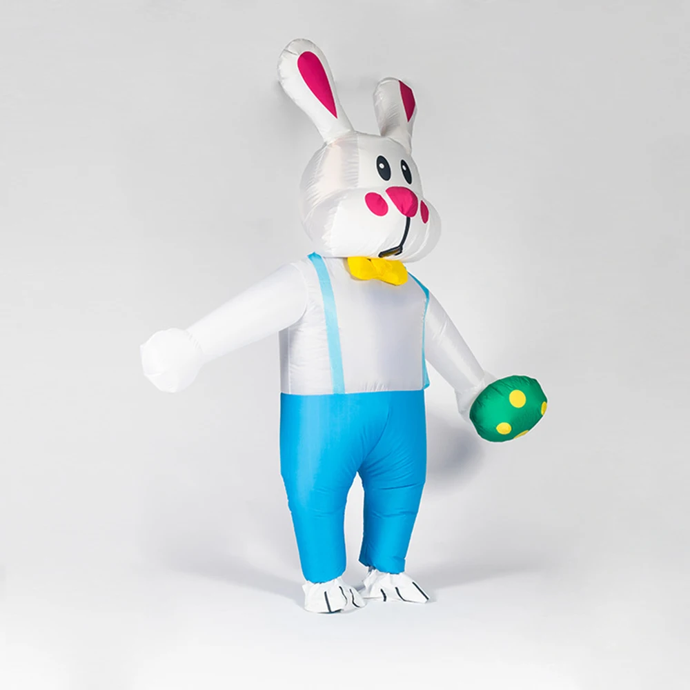 

JYZCOS New Rabbit Inflatable Costume Cute Animal Cosplay Jumpsuit For Carnival Halloween Party Role Play Stage Show Dress