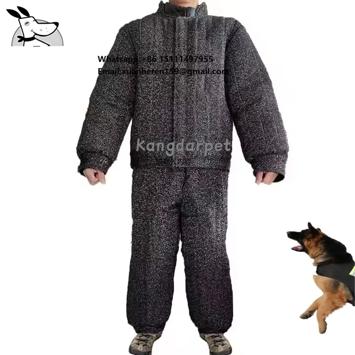 Professional Dog Training Bite Suit Tear-Resistant Hemp Anti-Bite Apparel, Customizable Sizes & Colors (Kennel & Bite Work Use)