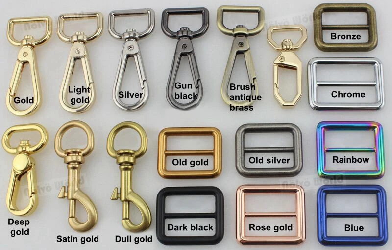 1-5 sets 2 colors 36*28mm gold chrome durable rectangle a set of lock for woman handbag with eyelets key lock purse accessories