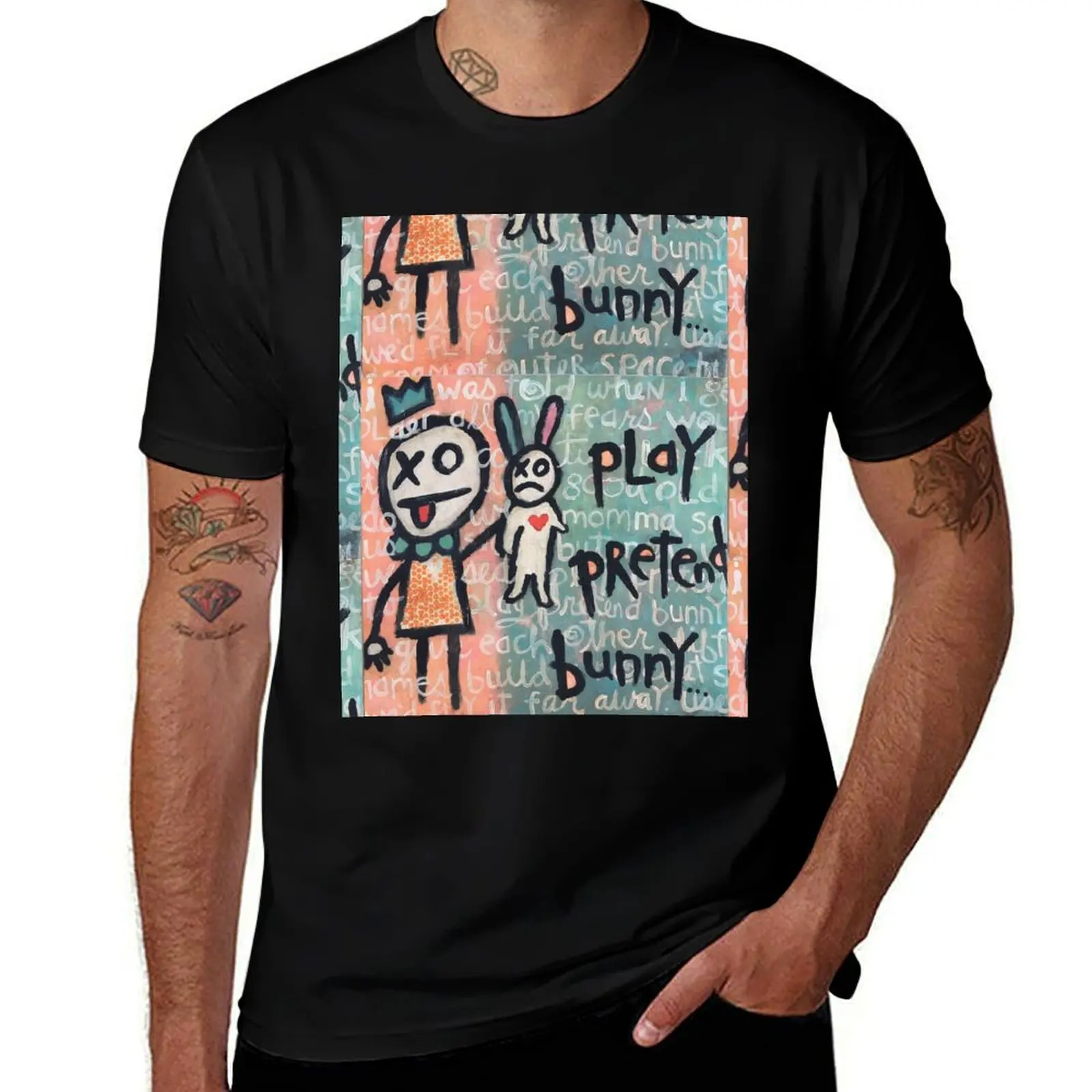 Play Pretend Bunny T-Shirt oversized t shirt heavyweights new edition t shirt men