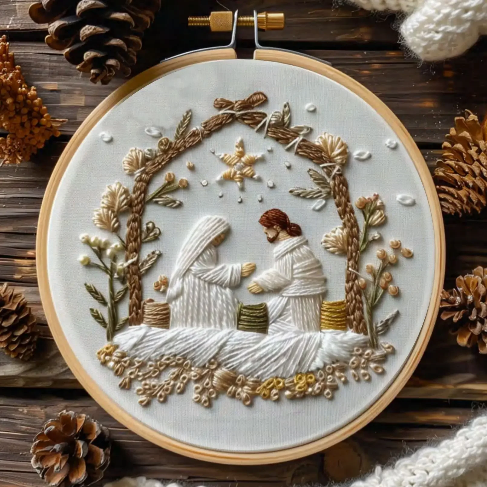 Jesus Birth Embroidery Kit 1