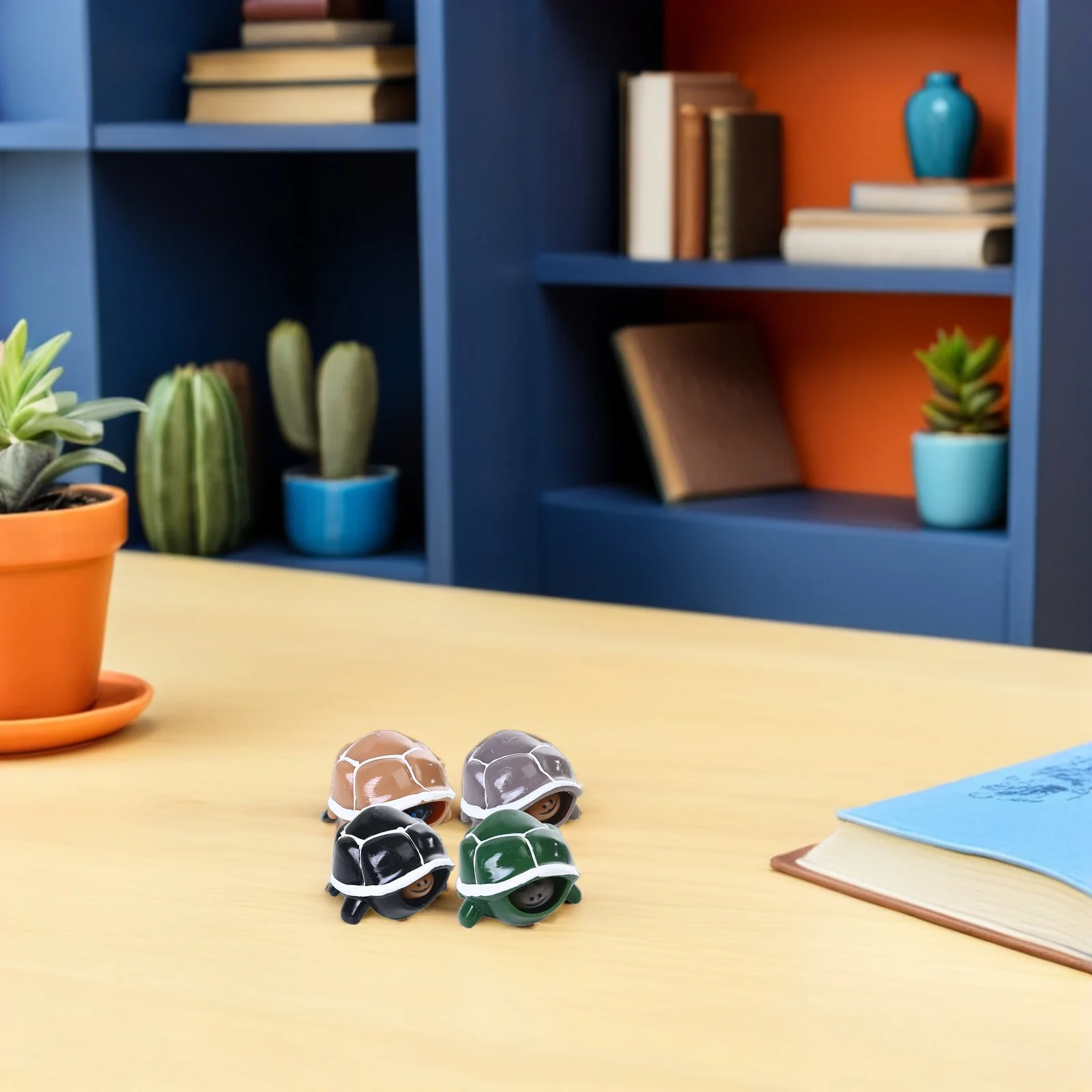 

4Pcs Pressure Relief Turtle Squeeze Sensory Stretch for Kids Adults Relaxation Fidget Plaything Mixed Color