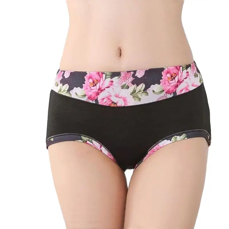 New Underwear Women Floral Panties Print Women\'s Panties Shorts Breifs Sexy Lingeries Female Panties Cotton Underwear For Women