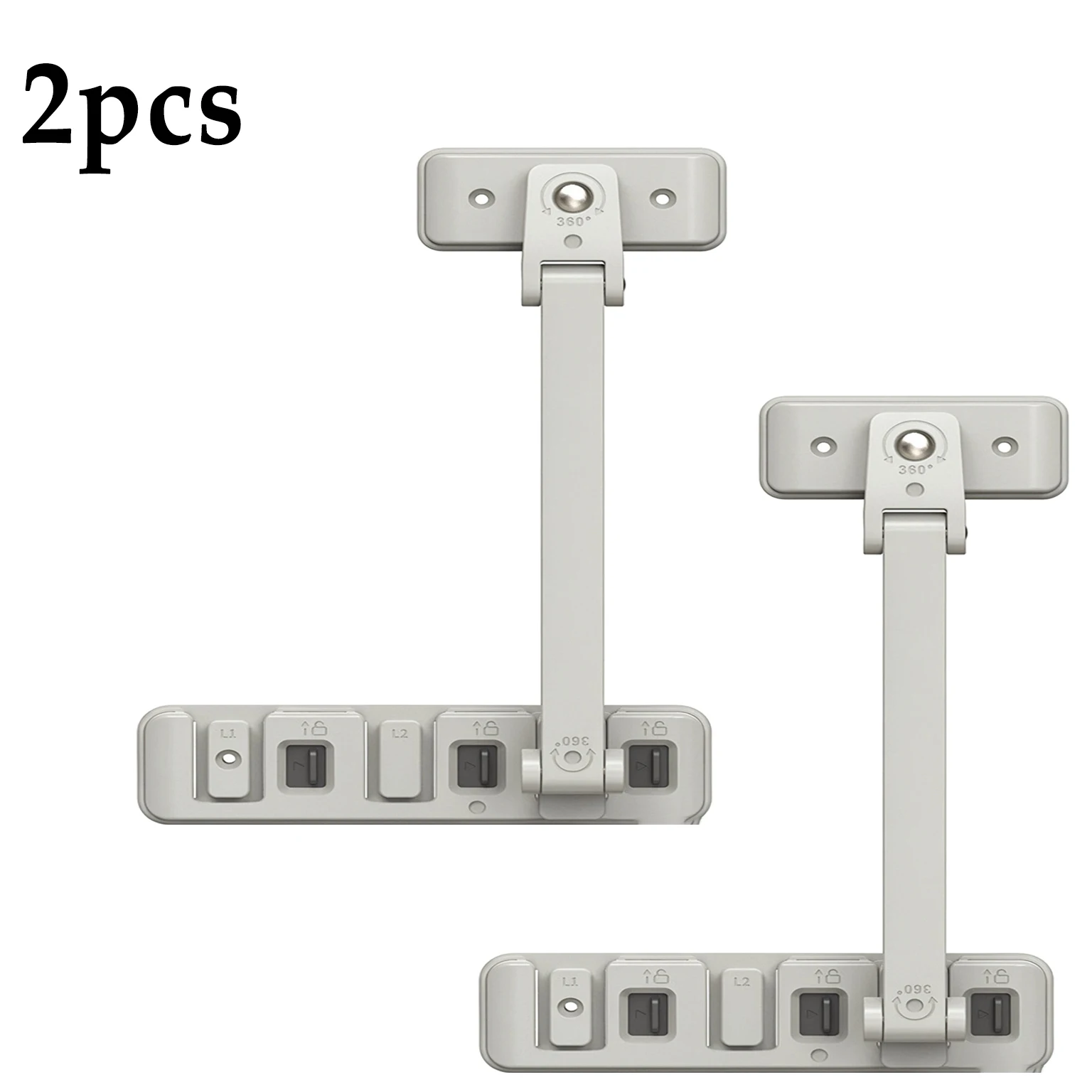 1/2/3Pcs Multi-Function Window Door Lock, Self-Adhesive Punch-Free No Nail Window Restrictor, Child Safety Casement Limiter