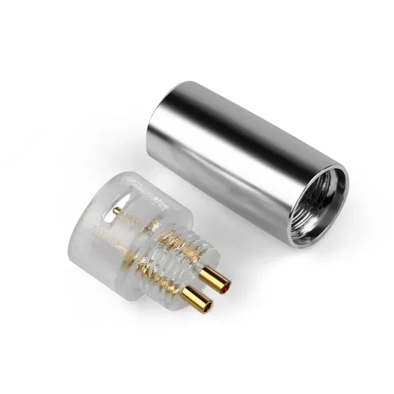 IE80 Headphone 2 Pin Upgrade Plug For IE8 IE8I DIY Headset Cable Audio Jack  Aluminum Alloy Gold Plated Headphone Plugs Adapters