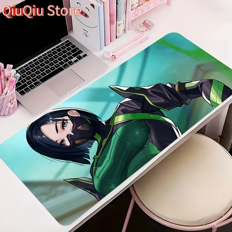 

Коврик для мыши, игровые аксессуары для ПК, компьютерный шкаф, расширенный коврик, нескользящий коврик для мыши HD V-valorant Viper, коврик для клавиатуры, коврик для офисного стола