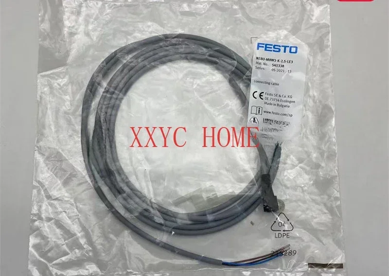 

Sensor extension cable connecting cable NEBU-M8W3-K-2.5-LE3 541338