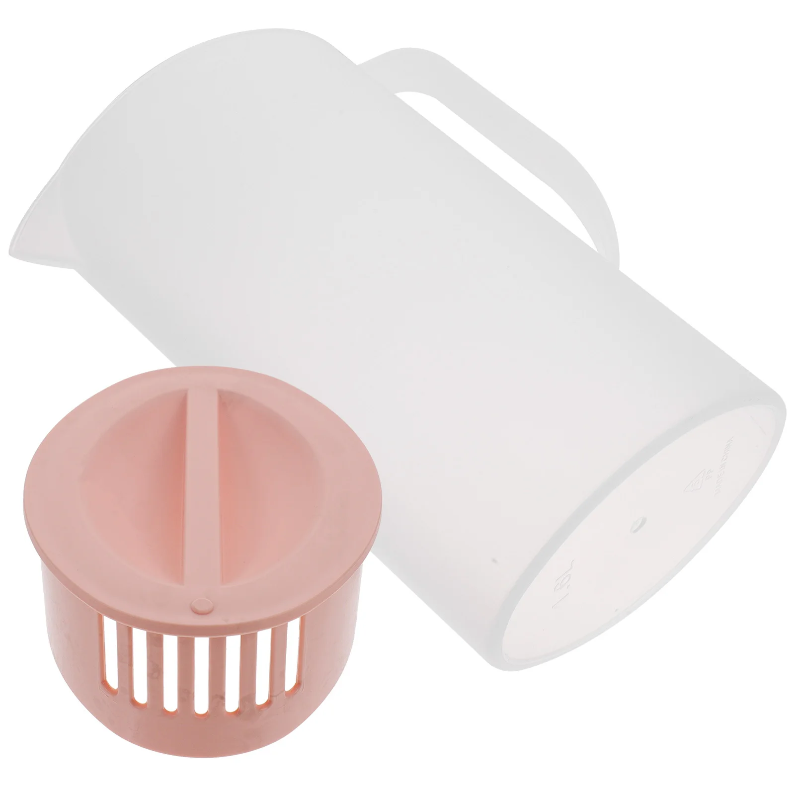 

1.6L Large Capacity Cold Water Jug Plastic Beverage Kettle Heat Resistant V Shape Spout Easy Pour Lid Handle Portable For Picnic