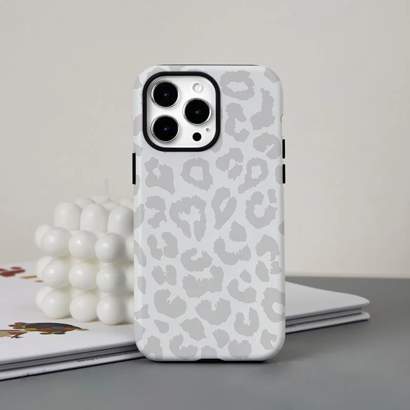 

Leopard print two-in-one mobile phone case suitable for iPhone 16 15 14 13 Pro/ Max/Plus anti-fall and scratch resistance