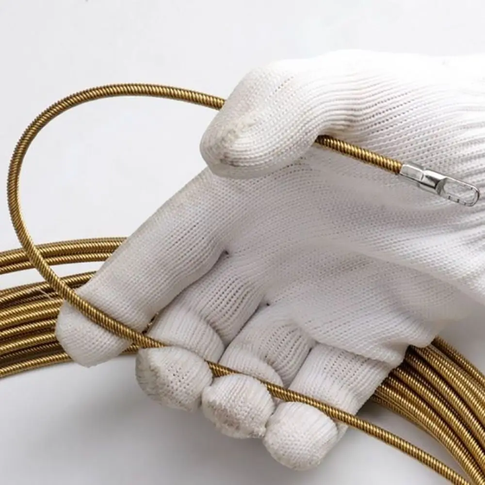 Cabezal de conector extractor de alambre de acero al carbono, conexión a herramientas de electricista de alambre de 3mm, enhebrador elástico de Cable