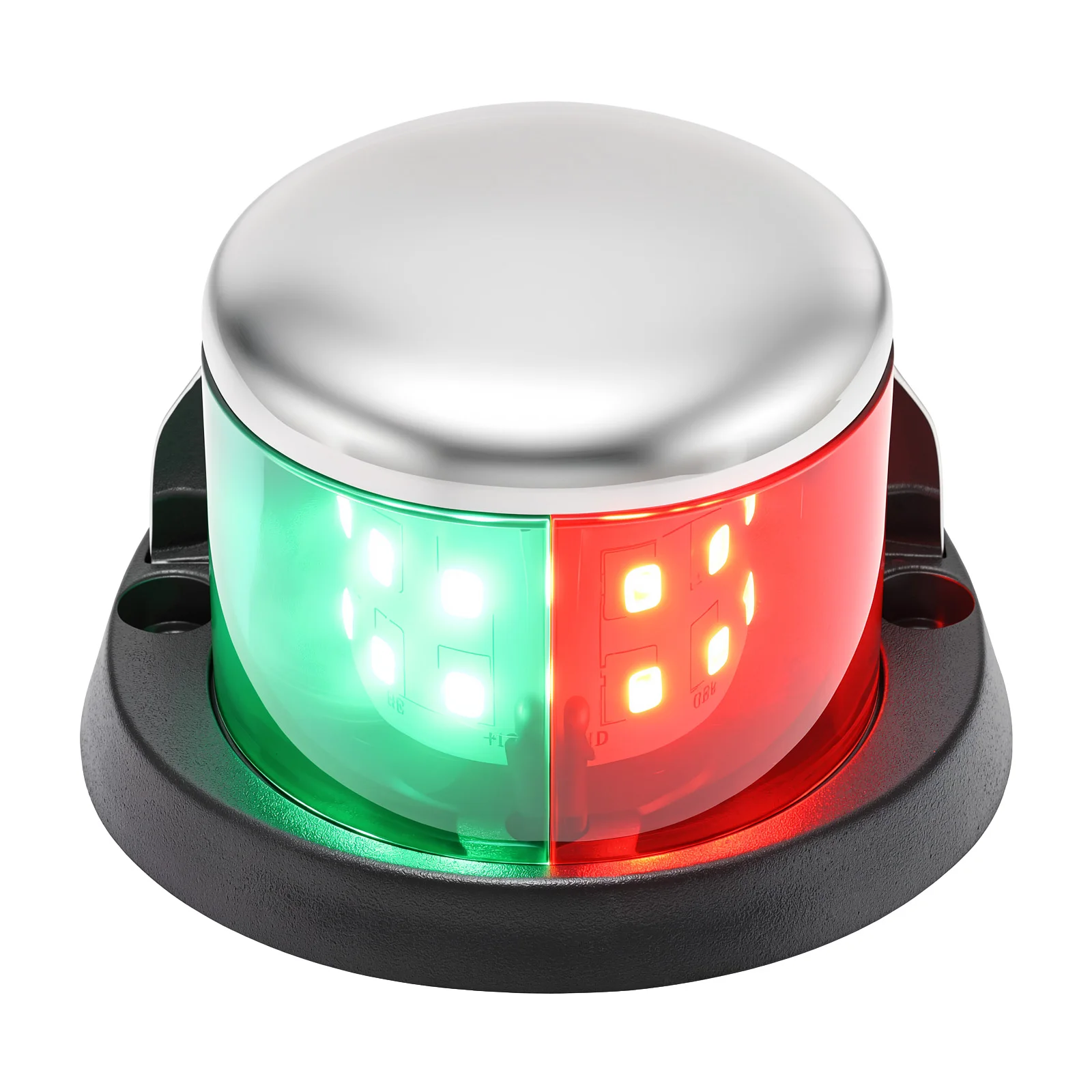 Boat Navigation Light 12V Red & Green LED Sailing Signal Lamp For Marine Yacht Starboard Warning Lights Waterproof