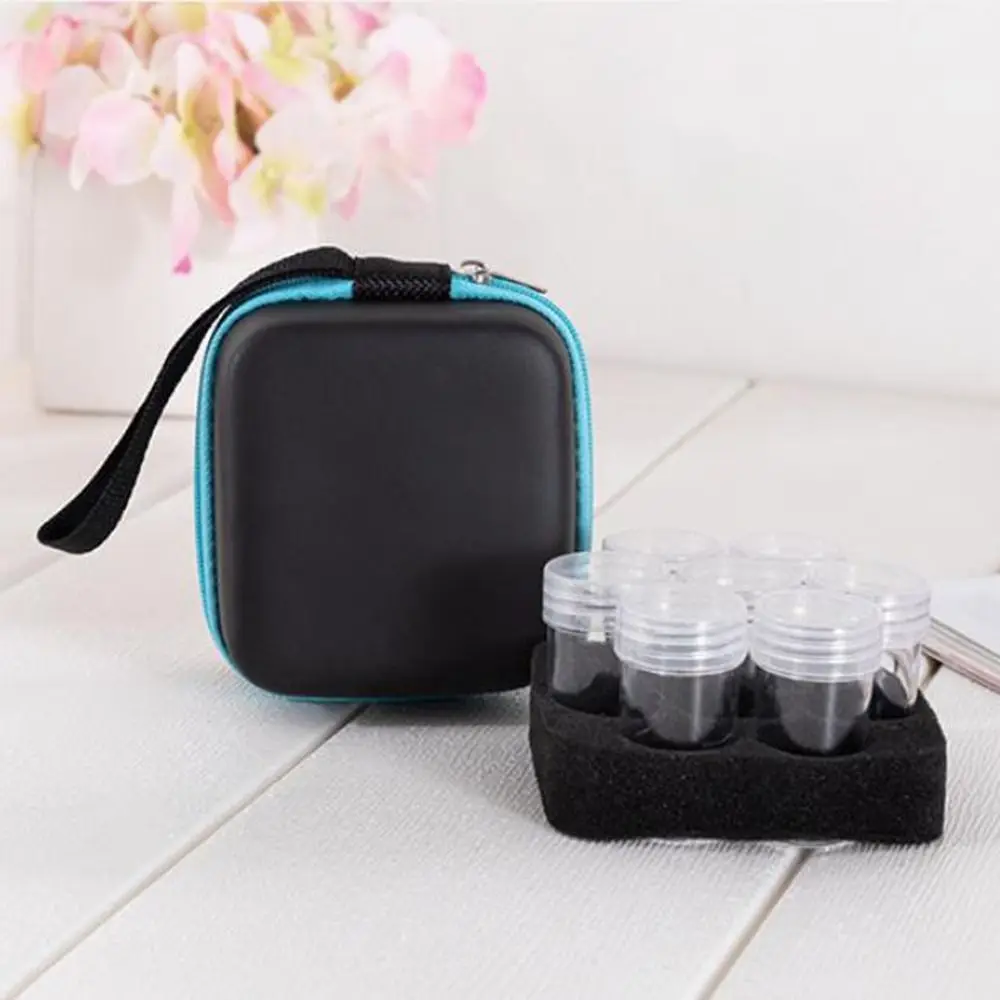 EVA 7 Bottles Storage Case Hard Shell Dust-proof Insulin Organizer Wear-resistant Waterproof Roller Bottle Holder Travel