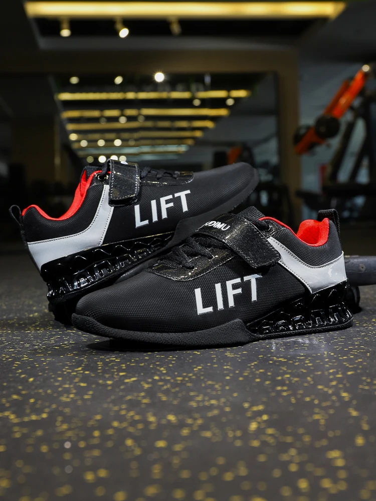 Hot Men's Weightlifting Shoes Men's Bodybuilding Deep Squat Weightlifting Shoes Gym Training Weightlifting Shoes
