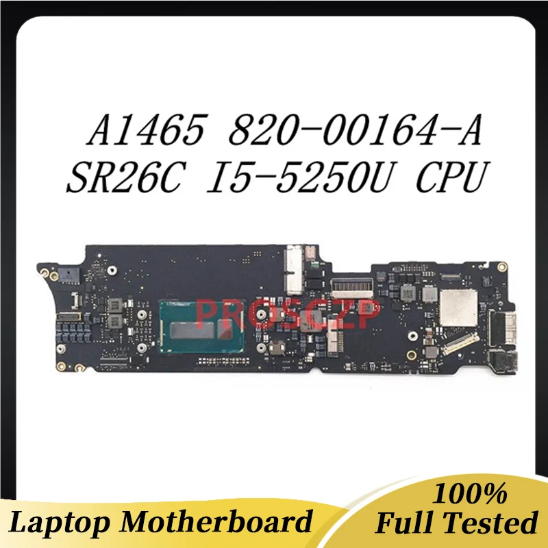 820-00164-A Free Shipping Mainboard For Macbook Air A1465 Laptop Motherboard W/SR26C I5-5250U CPU 100% Full Tested Working Well