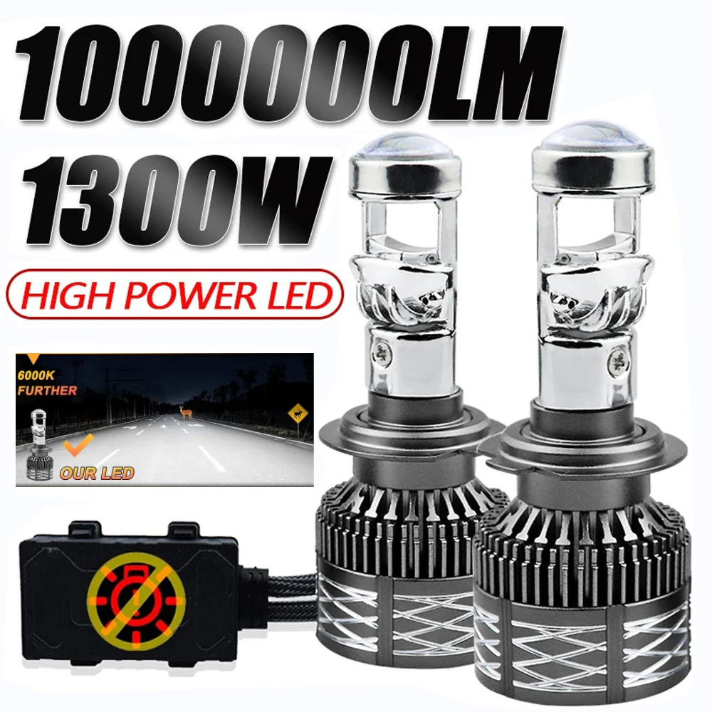 

2 шт. A80 автомобильные светодиодные фары-H4/H7/H11/9005 лампы дальнего/ближнего света противотуманные фары водонепроницаемые яркие обновления для ночного вождения