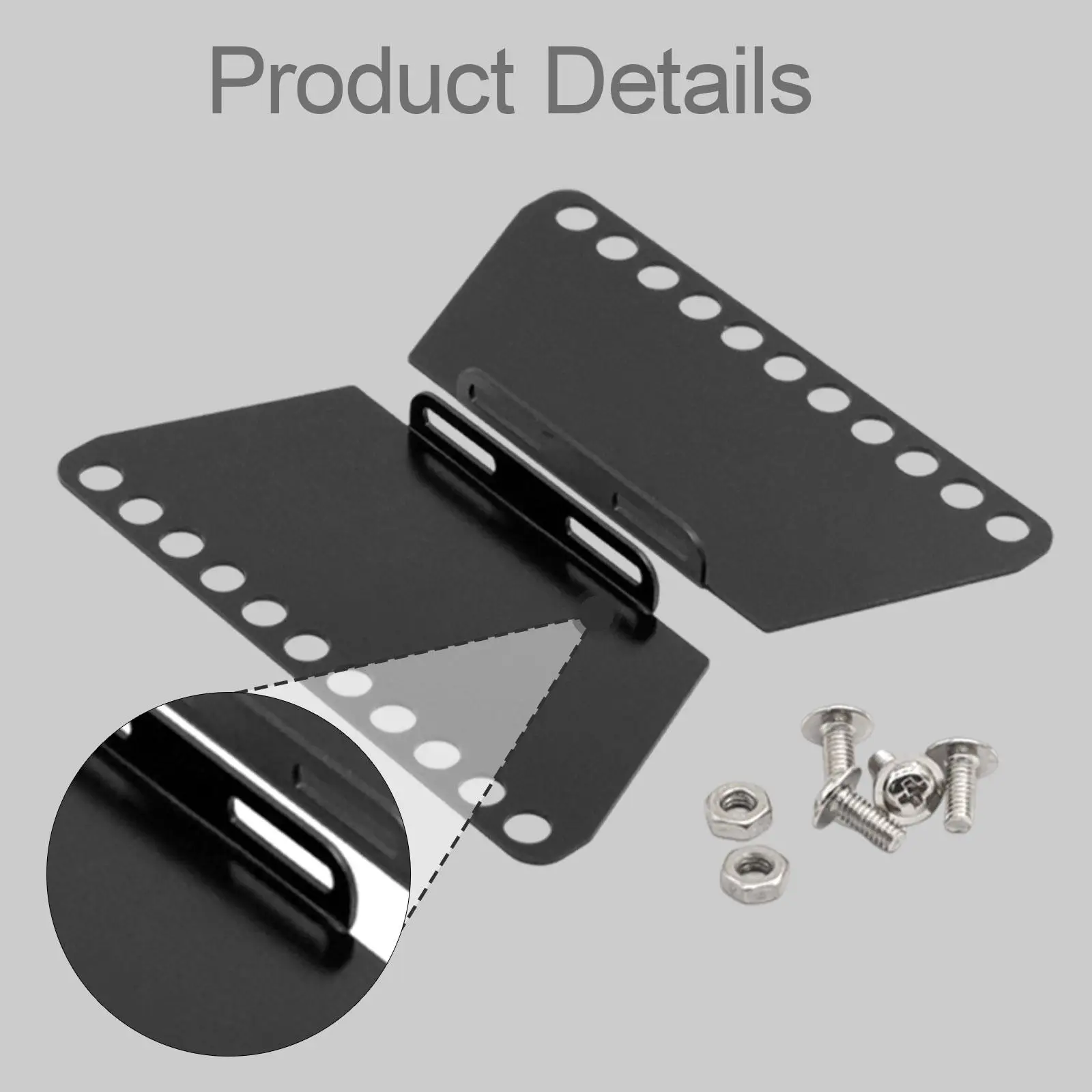 Metal Side Step Side Plate, Slider Convenient, Reliability Metal , D90 Foot Pedal Metal Running Board for 1:12 Scale,