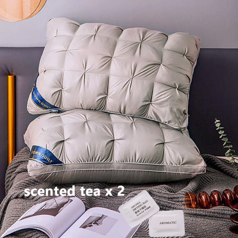 2-Piece Sleep Pillow Set, Soft Supportive Bed Pillows, Suitable for Back, Stomach, or Side Sleeping Luxury Hotel Pillows - view 4