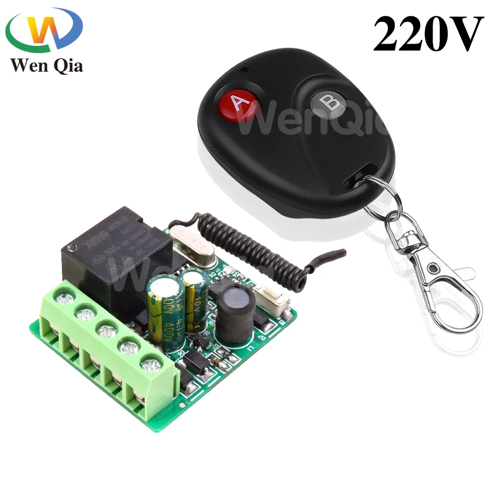 RF 433 Mhz Remote Controls Wireless Remote Control Switch 220V 1CH Relay Receiver Module With Remote ON OFF Transmitter