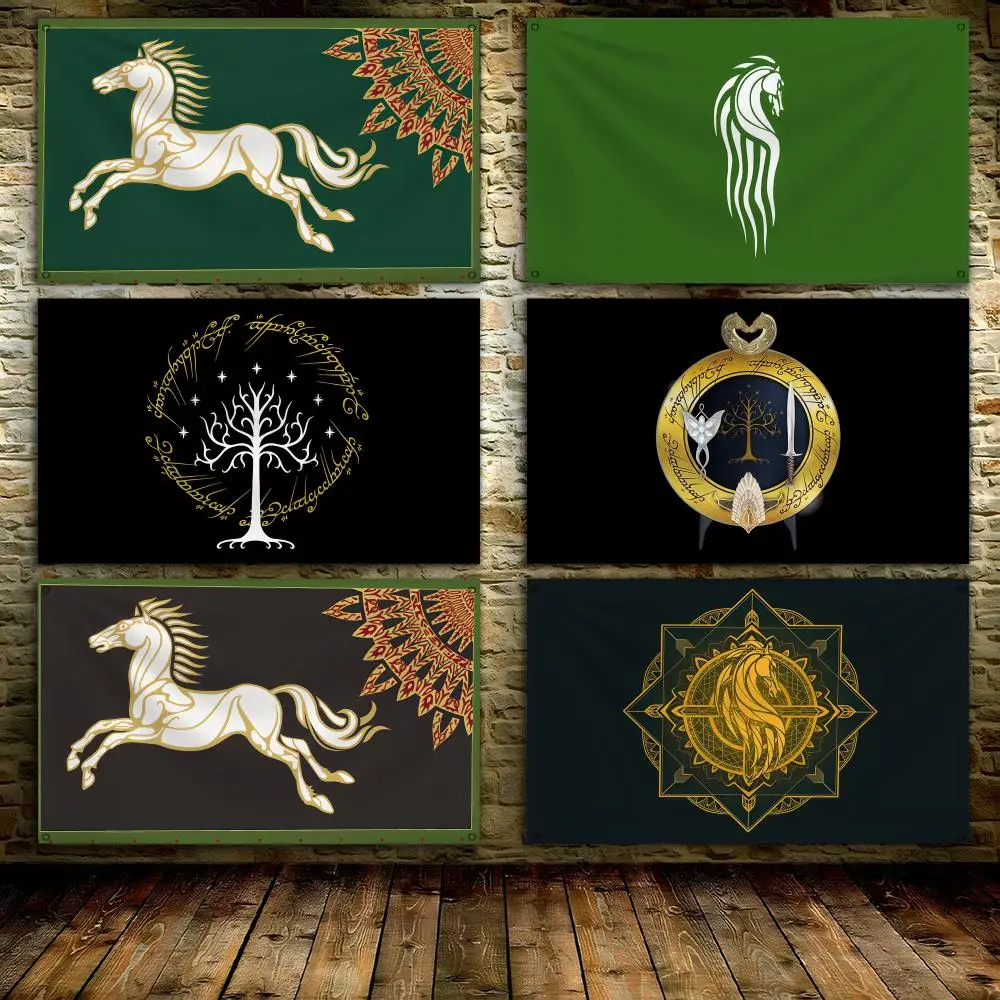 The Kingdom Of Rohan Flags Custom Wall Hanging Background Art Banner For Bedroom Home Living Room Outdoor Decor