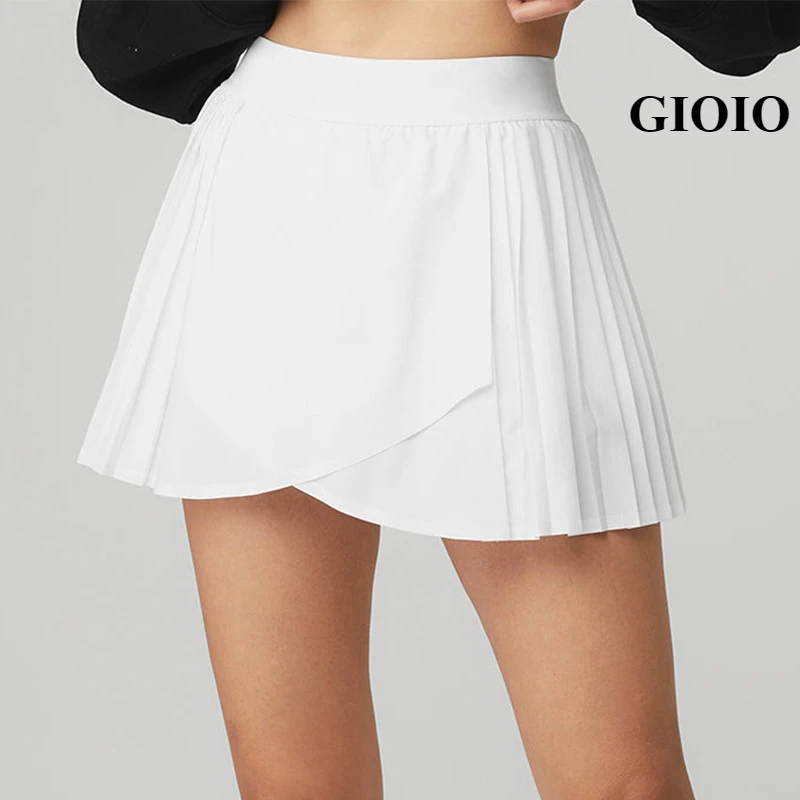 GIOIO 2024 New pleated tennis skirt running dance sports skirt