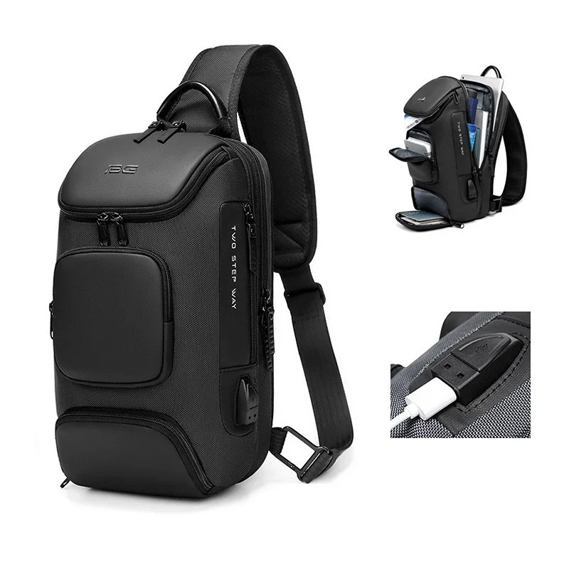 

Tablet PC Bag 11inch Multifunction Crossbody Bag Fashion Casual Shoulder Messenger Bag Male Waterproof Short Trip Chest Pack Bag