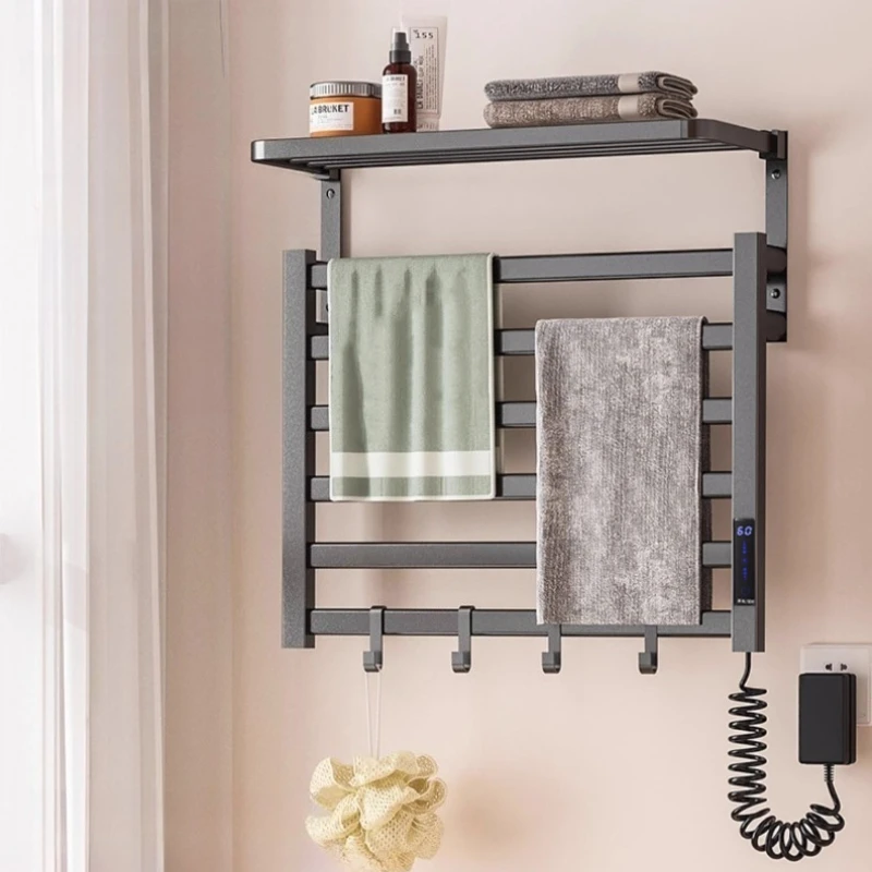 Bathroom Intelligent Electric Towel Rack Quick Drying Temperature Control Waterproof Towel Warmer Convenient Bathroom Fixture