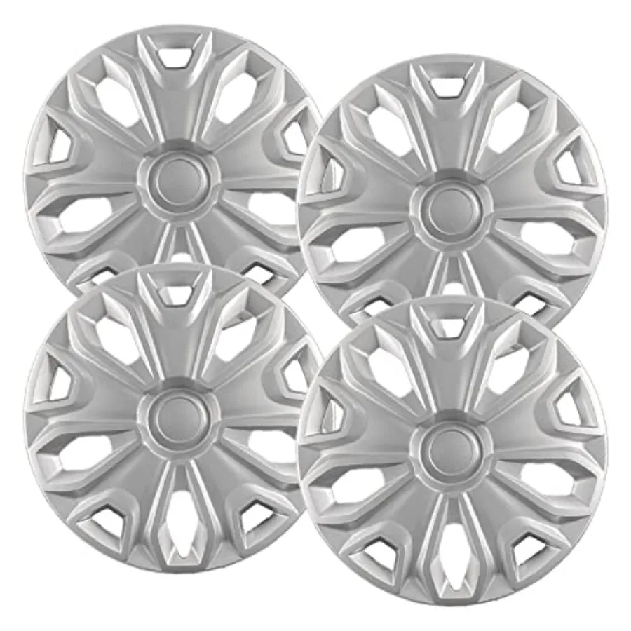 

Premium Quality 16 inch Silver Hubcaps fits 2015 2016 2017 2018 2019 2020 2021 2022 2023 Ford Transit Van Heavy Duty Solid Clip