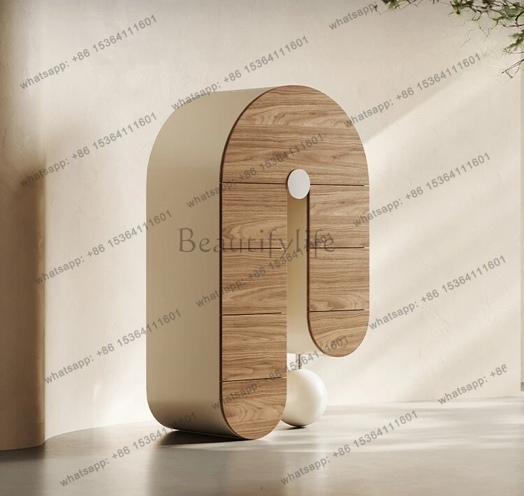 

Art special-shaped chest of drawers large capacity small apartment bedroom living room Italian storage cabinet