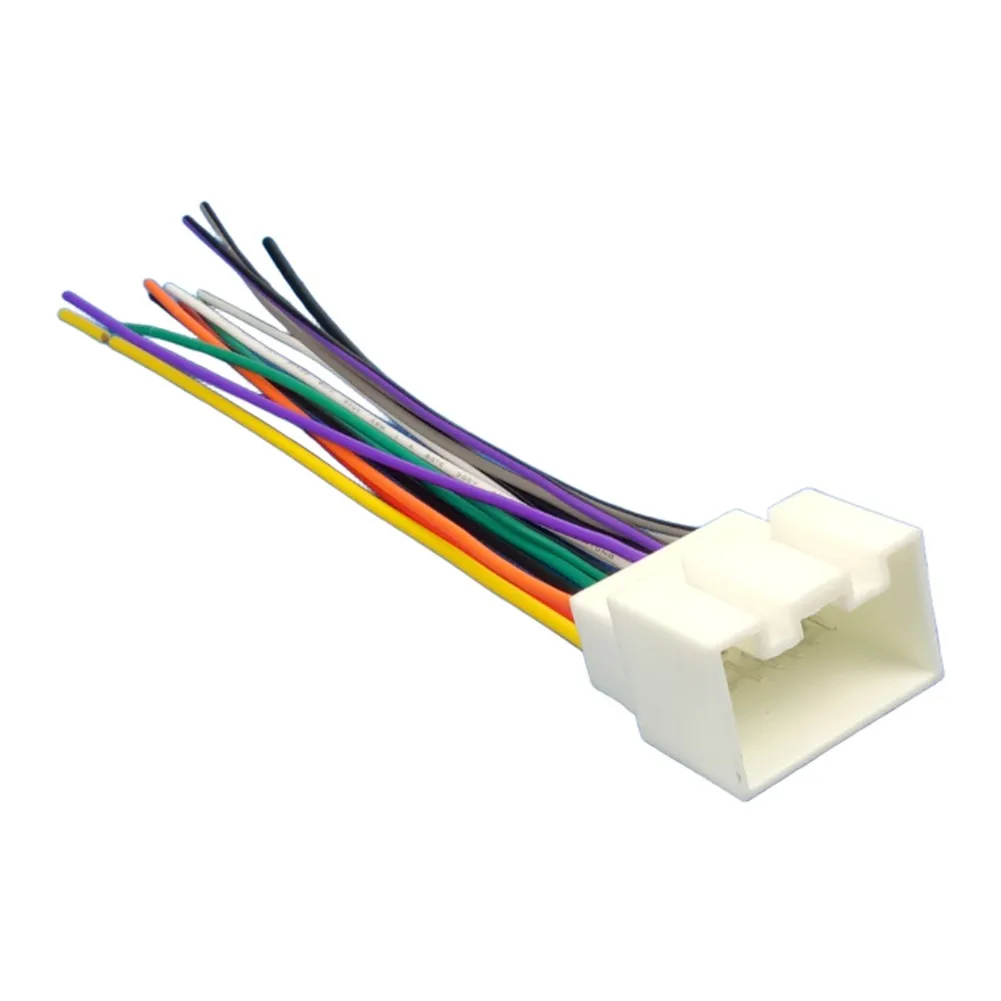 Car Audio Upgrade 16Pin Audio Harness Vehicle Radio Wiring Versatile Car Audio Application Audio Adapter Secure Connection