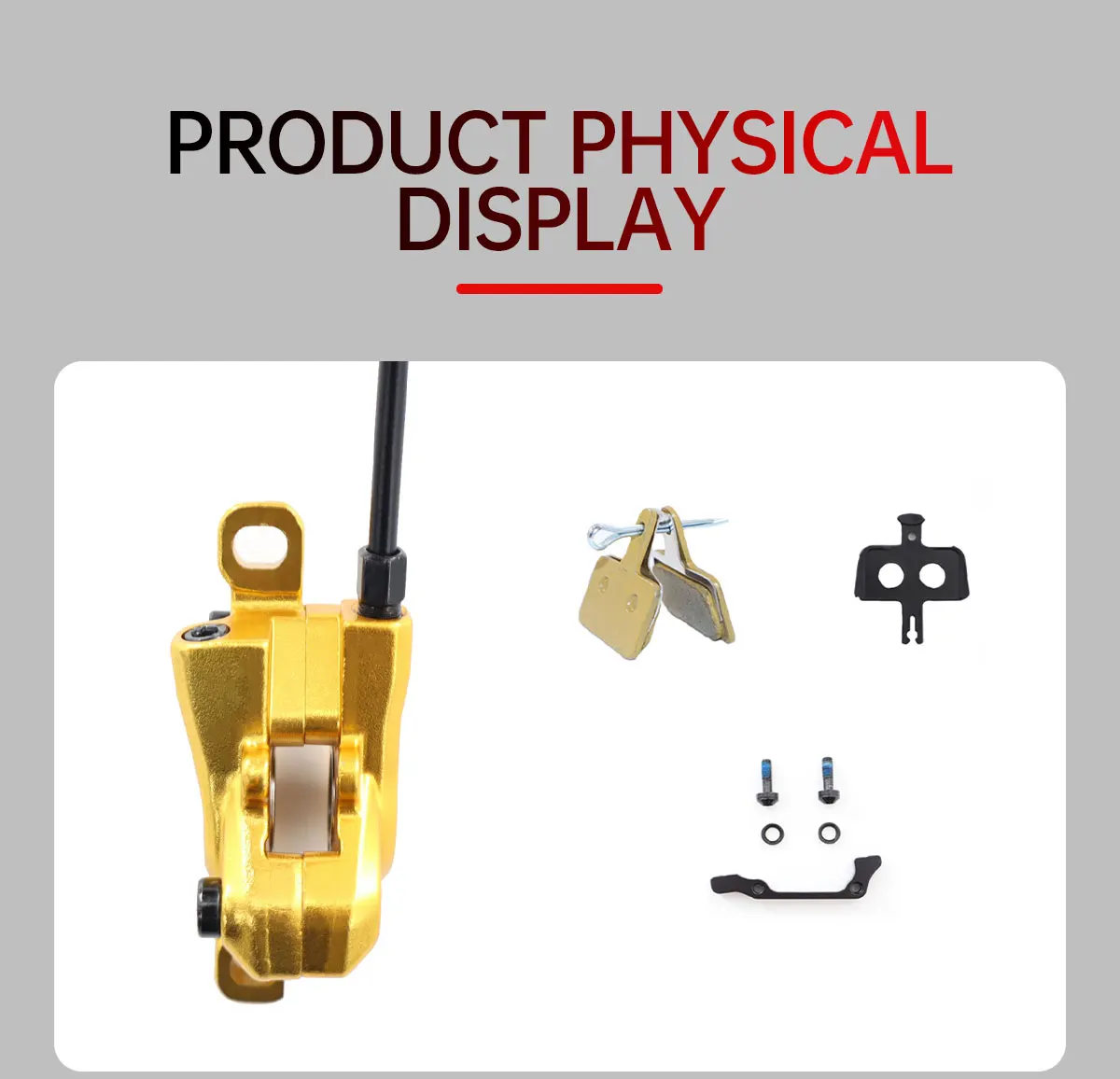TESNO 2-Kolben Hydraulische Scheibenbremsen-Set für MTB und Rennräder, 160mm Rotor, Bremssattel Vorne und Hinten, 1000/1800mm Ölbremsteile – Detail 16