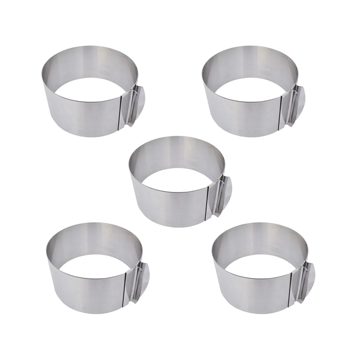 Adjustable Stainless Steel Mousse Circle 3D Round Cake Baking Mold Cake Decoration Tool Accessories