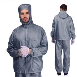 Split Type Work ClothesUnisex Reusable Anti-Static Safety Clothing With Pockets Dust-Proof Clean Paint Materials Isolation Split