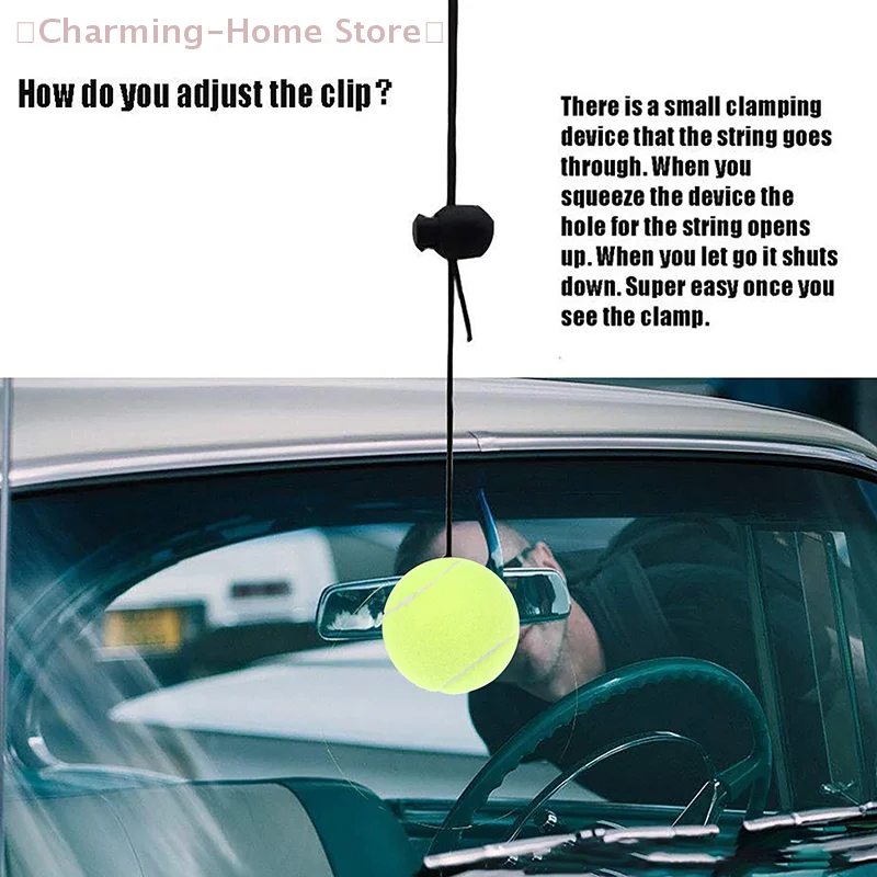 【M】2Pcs Garage Tennis Ball Parking Aid Parking Guide System For Car Stop IndicatorParking Assist Ball Aid-Parking Kit Garage Car