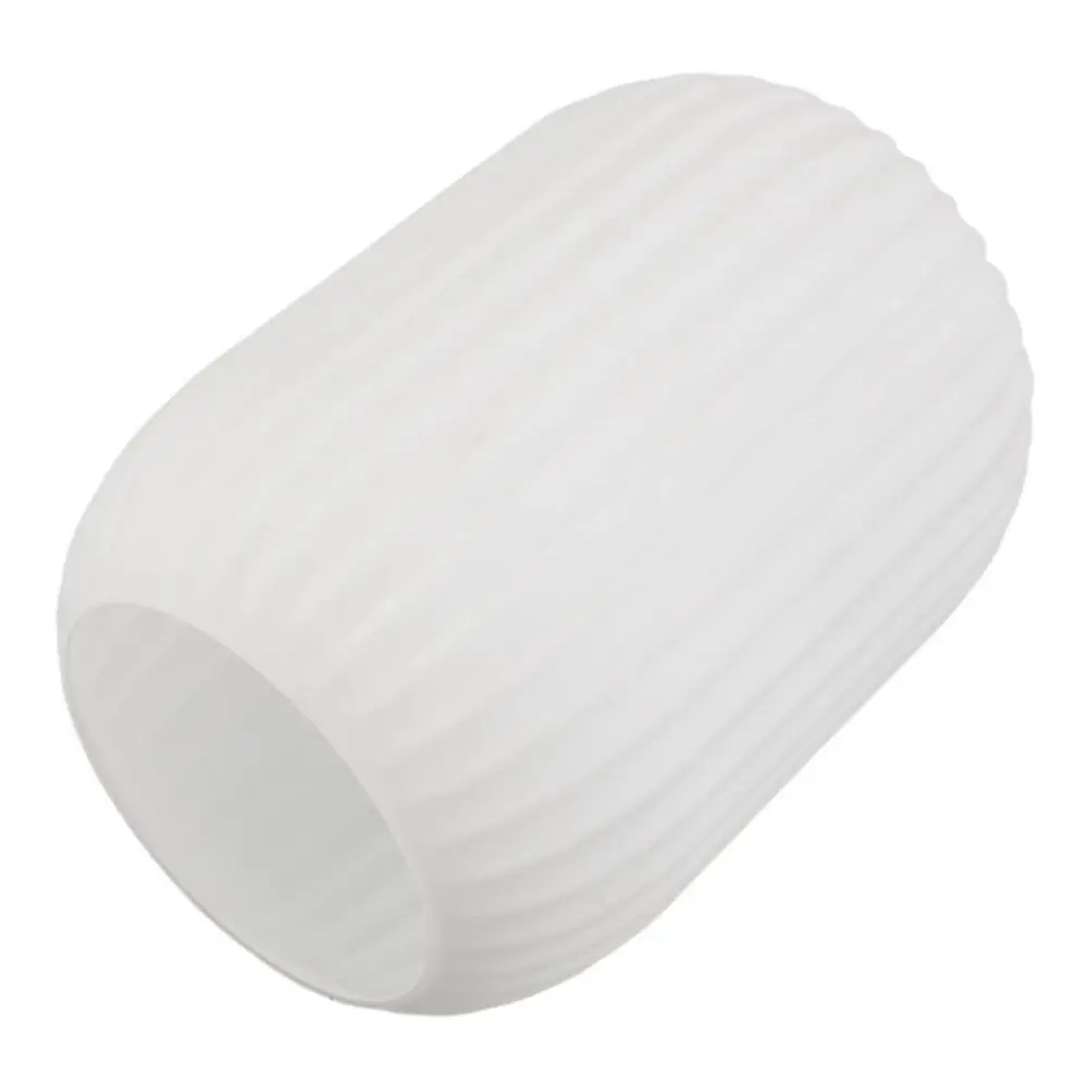 Decorative Cover Striped Glass Lamp Shade Lantern Shaped Vertical Striped Pendant Light