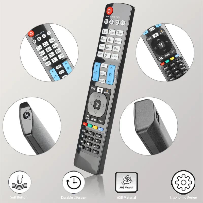 AKB74455401 pour remplacement de télécommande LG, pour LG Smart TV 32LF630V 40LF630 40LF630V 43LF630V 49LF630V 49UF6907 32LF630V-ZA