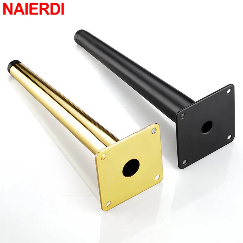 NAIERID 4 Pack 10-30cm Furniture Leg Cold Rolled Steel Table Feet Sofa Bed Leg Replacement 800KG Heavy Duty Furniture Hardware