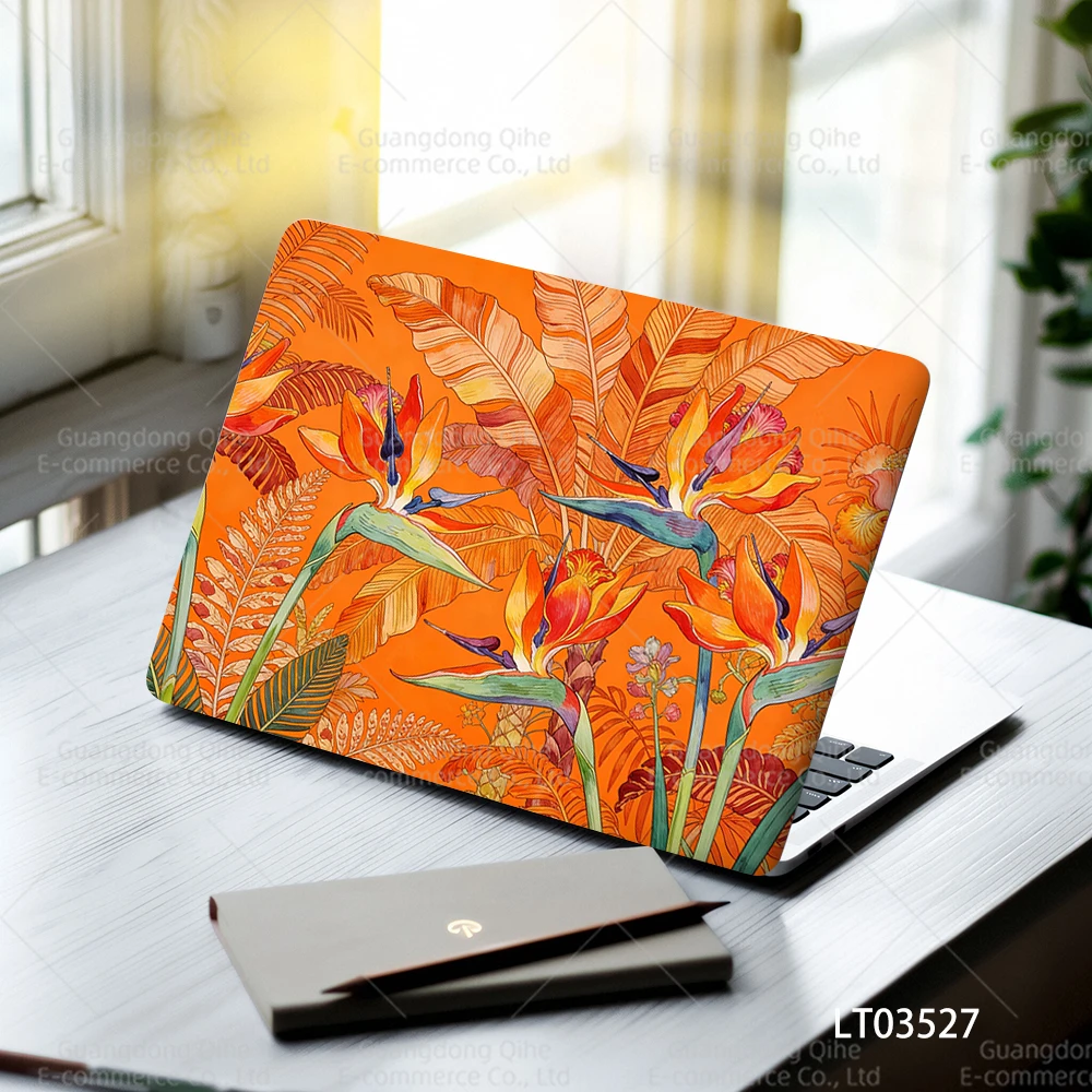 Cute Animal & Fresh Floral PVC Laptop Stickers, Self-Adhesive Hot-Selling Notebook Decor