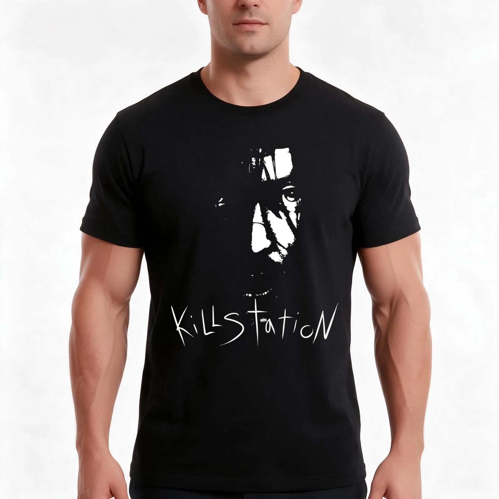 Killstation Transmutation EP-Design T-Shirt, Summer Casual Cotton Tee, Oversized Streetwear Tops, Vintage Graphic Print