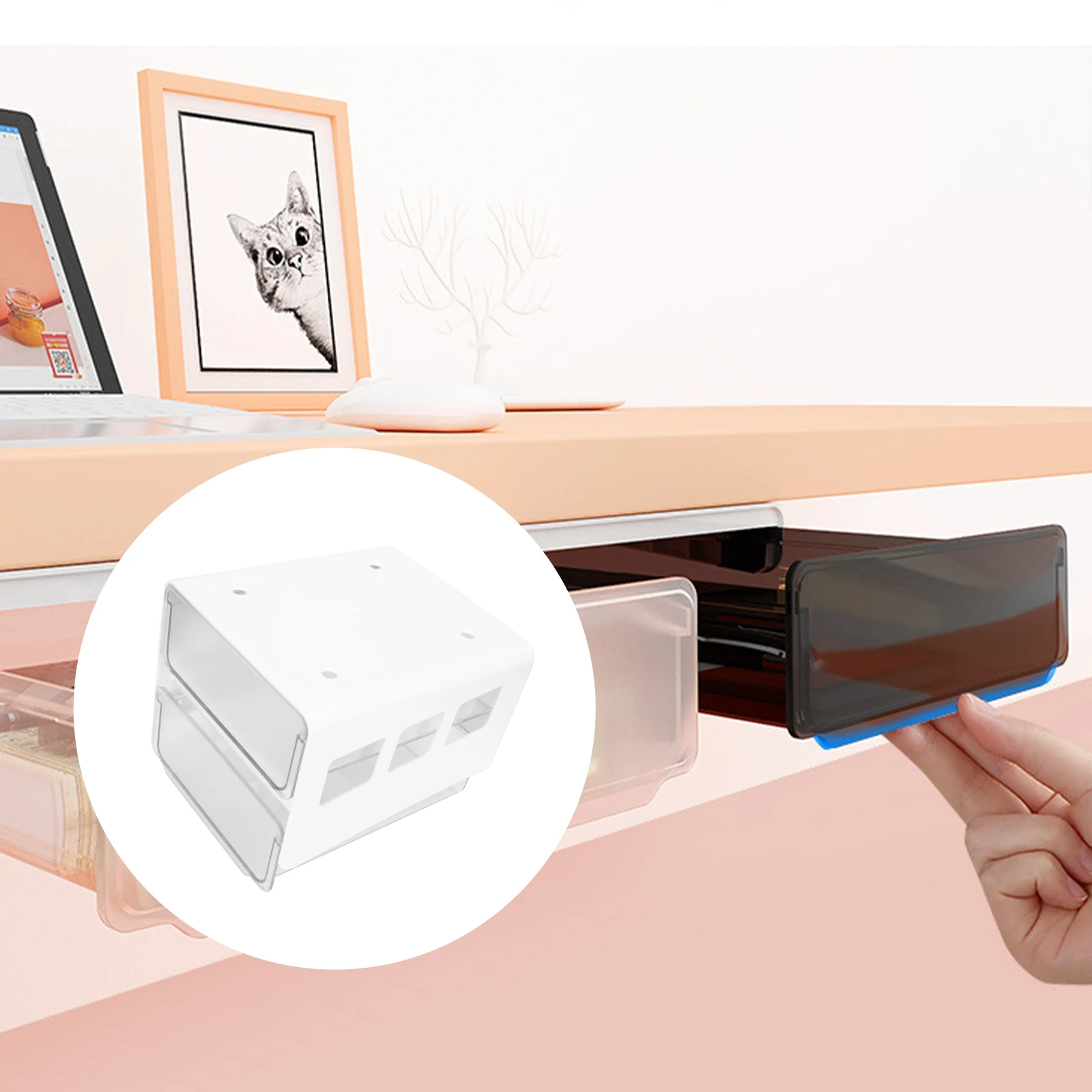 

Drawer Storage Box Office Container Containers with Drawers Desk Organizer Stationery for Pp Organiser