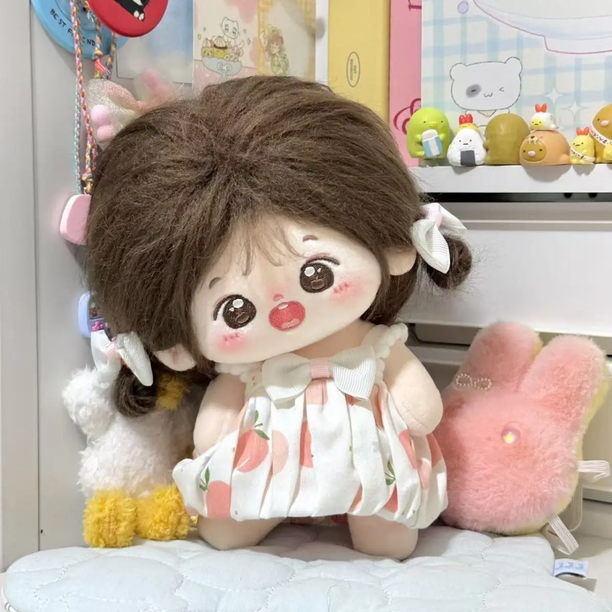 

20cm Doll Clothes Cartoon Cute Jumpsuit Cotton Doll Plush Toy Replacement Clothing Kids Toy Gifts Doll Accessories Holiday Gift