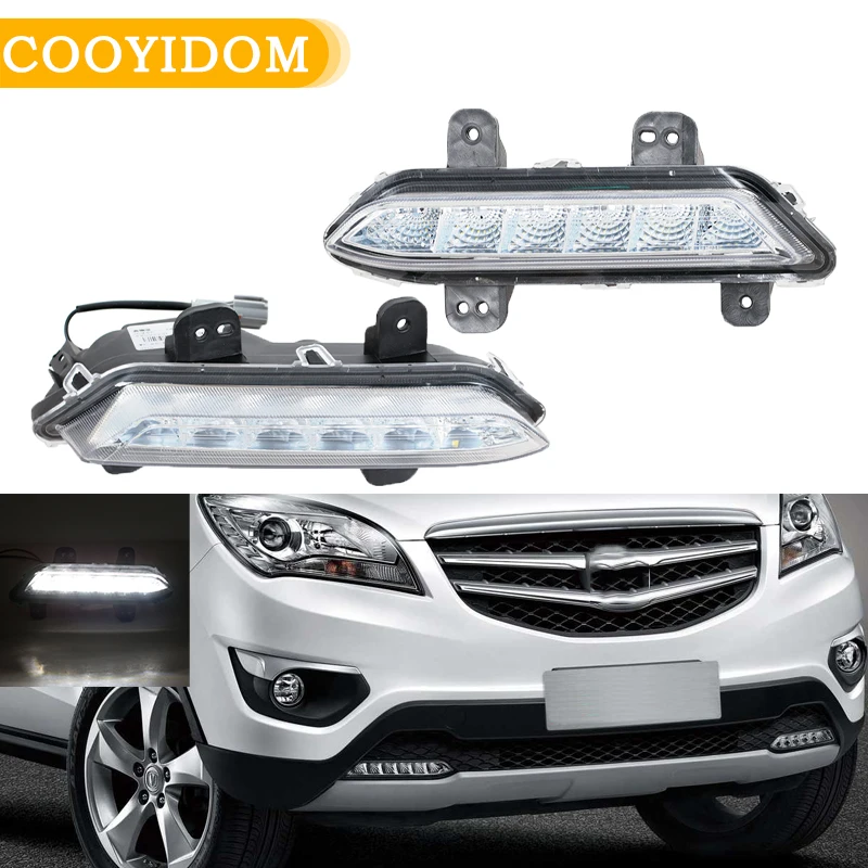Luz LED de circulación diurna del parachoques delantero para Changan CS35 2012-2016 luz antiniebla luz de conducción luz antiniebla conjunto de luz DRL