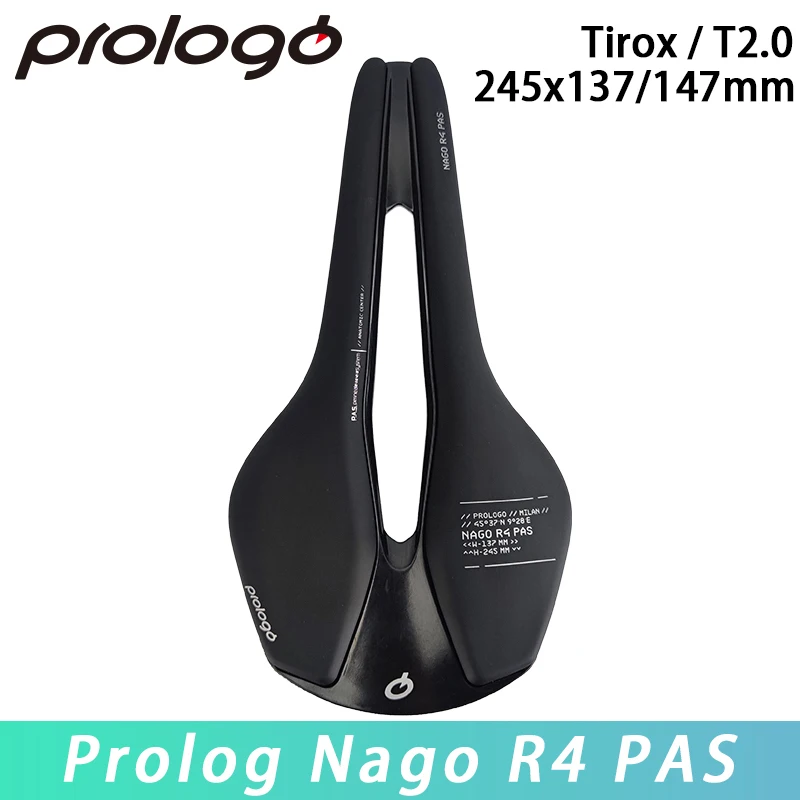 Prologo Original Nago R4 PAS T2.0/Tirox Rail Bicycle Saddle for XC Road Gravel MTB Off-Road Bike City Touring Bike Cycling Parts