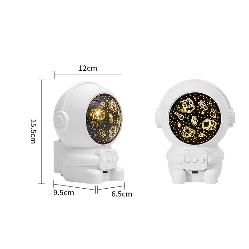 NOVO Astronauta LED Night Light Galaxy Starry Sky Projetor Lâmpada Decoração Luminárias Kids Gift For Bedroom Nightlight