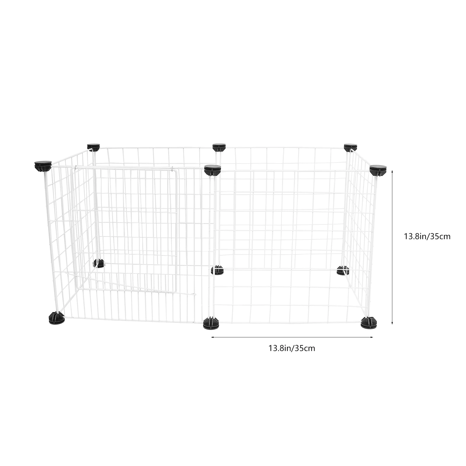 Custodie per recinzione per animali domestici 12 fibbie di fissaggio Gabbia in filo di ferro cavo durevole Box per cani e gatti fai da te Forniture per la casa multifunzionali