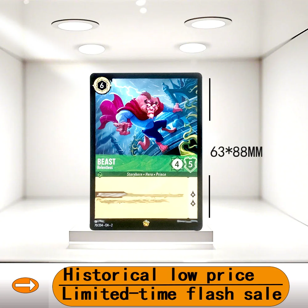 

English French German version Lorcana Proxy SNOW WHITE,MADAM MIM,BEAST,CINDERELLA,BELLE,ARTHURJAFAR TCG Game Cards ​