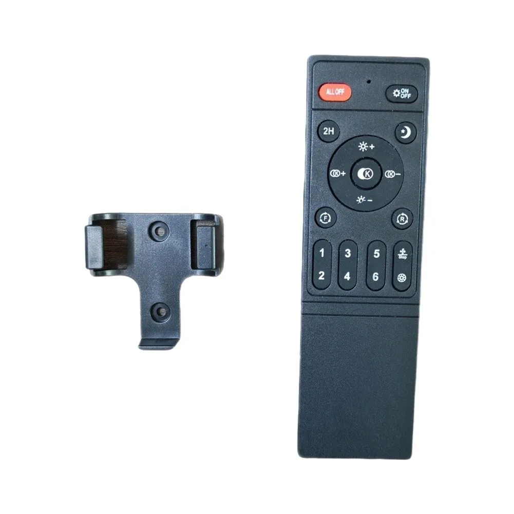 1pc Ceiling Fan Light Remote Control With Stepless Dimming And 6-speeds Adjustment Remote Control Stand For Ceiling Fan Lighting
