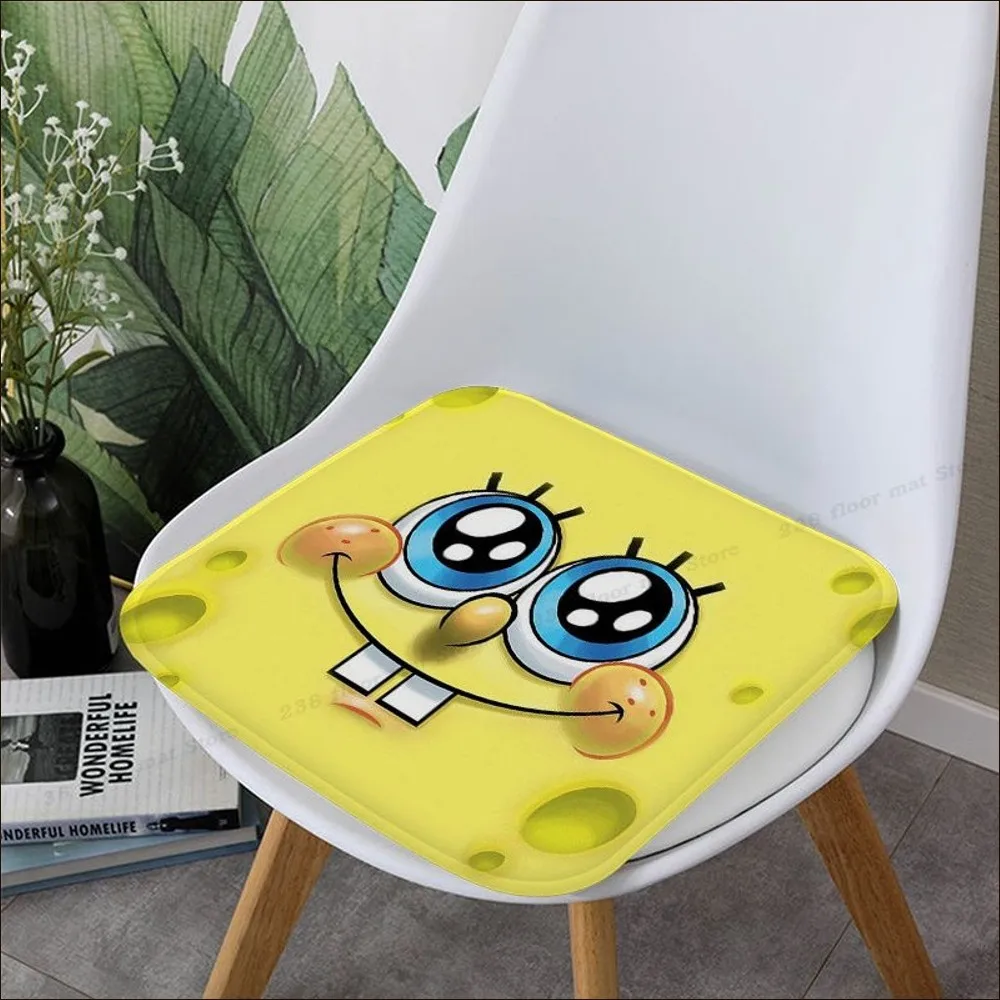 Cartoon-Spongebob-PatrickStar Cushion Mat Tie Rope Dining Chair Cushion Circular Decoration Seat For Office Cushions Home Decor