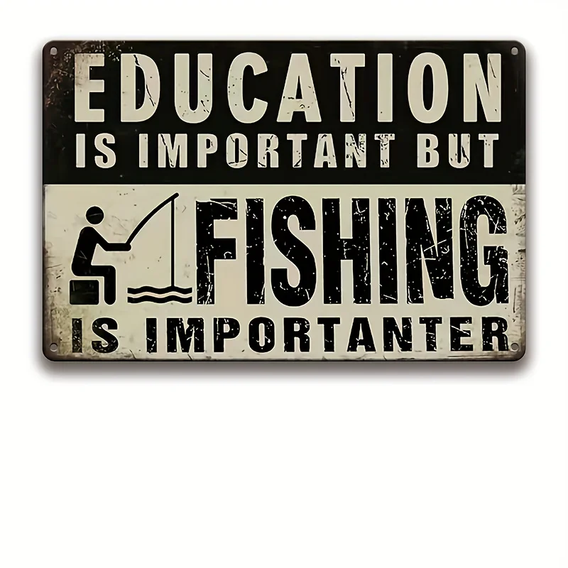 Humorous Vintage Metal Tin Sign, , 