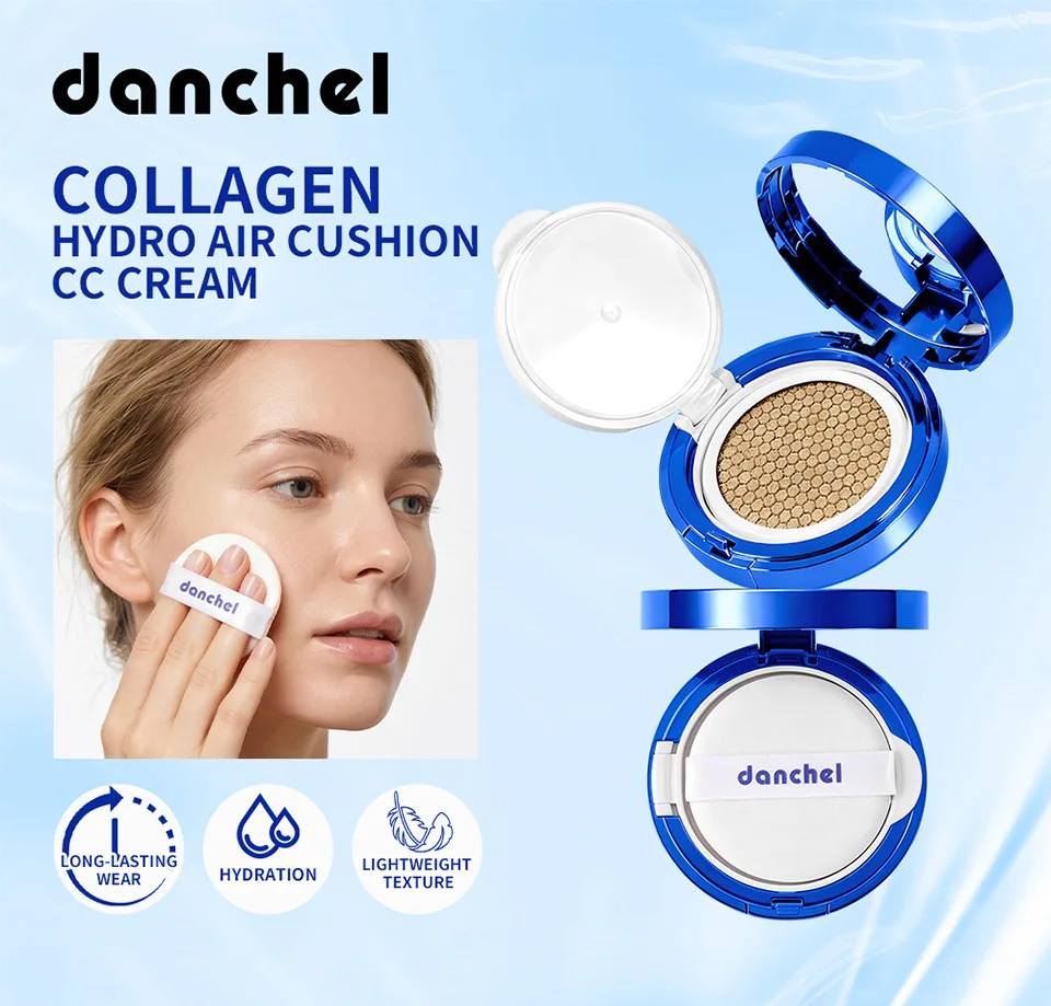 15g Collagen CC Cream Hydrating Skin Care Foundation Long Lasting Non-fading Cushion Makeup